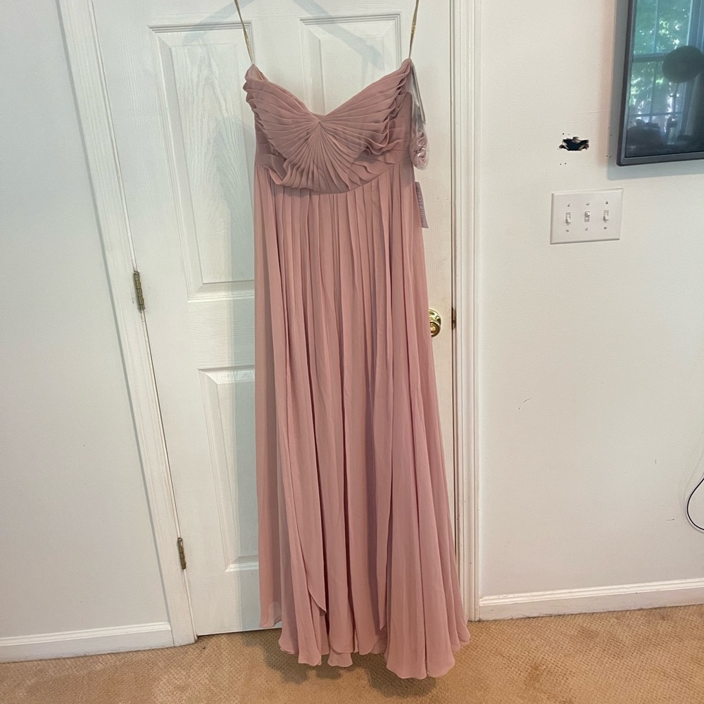 NWT Jenny Yoo Size 10; Mira Whipped Apricot Luxe Chiffon